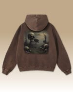 Bluza oversize z kapturem <br> Postapokaliptyczny Krajobraz <br>Inspiracja Beksińskim - M. Byai