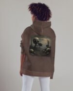Bluza oversize z kapturem <br> Postapokaliptyczny Krajobraz <br>Inspiracja Beksińskim - M. Byai