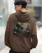 Bluza oversize z kapturem <br> Postapokaliptyczny Krajobraz <br>Inspiracja Beksińskim - M. Byai