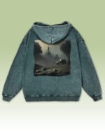 Bluza oversize z kapturem <br>Czaszki i zamek <br>Inspiracja Beksińskim - M. Byai