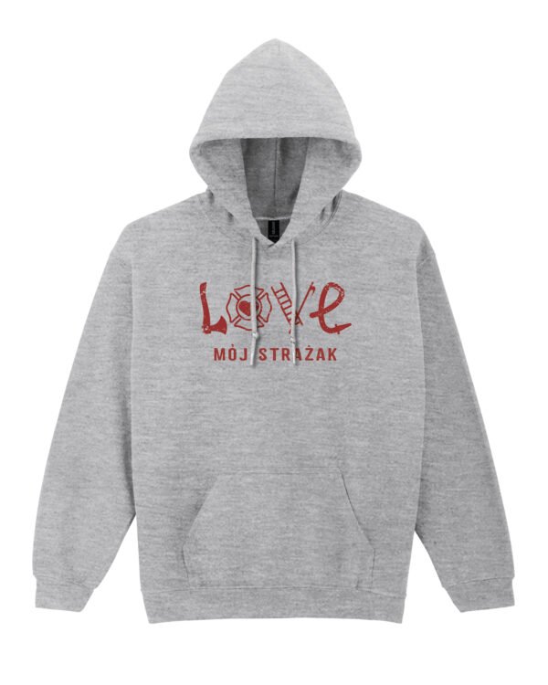 Bluza z kapturem <br>Love Mój Strażak
