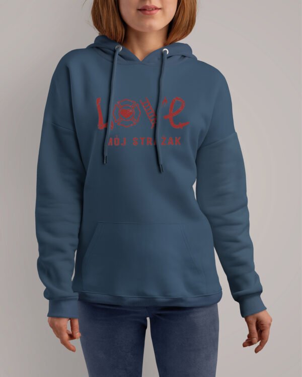 Bluza z kapturem <br>Love Mój Strażak