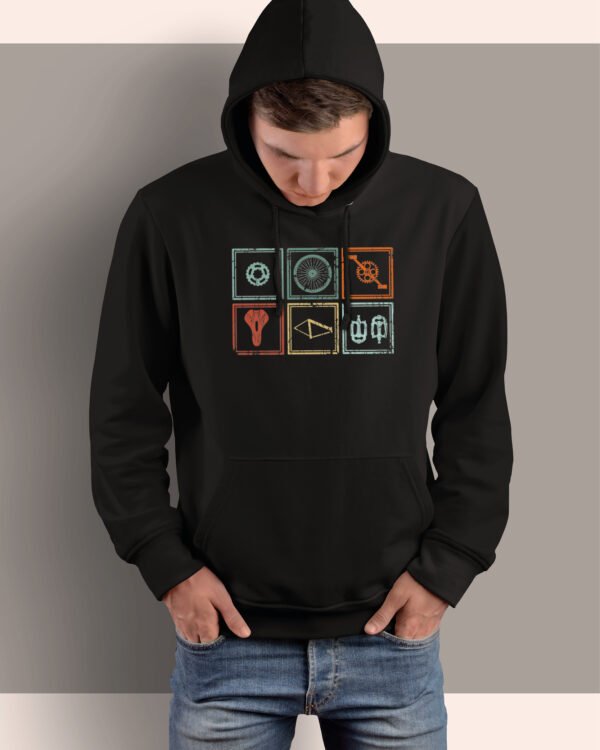 Bluza z kapturem <br>Części rowerowe