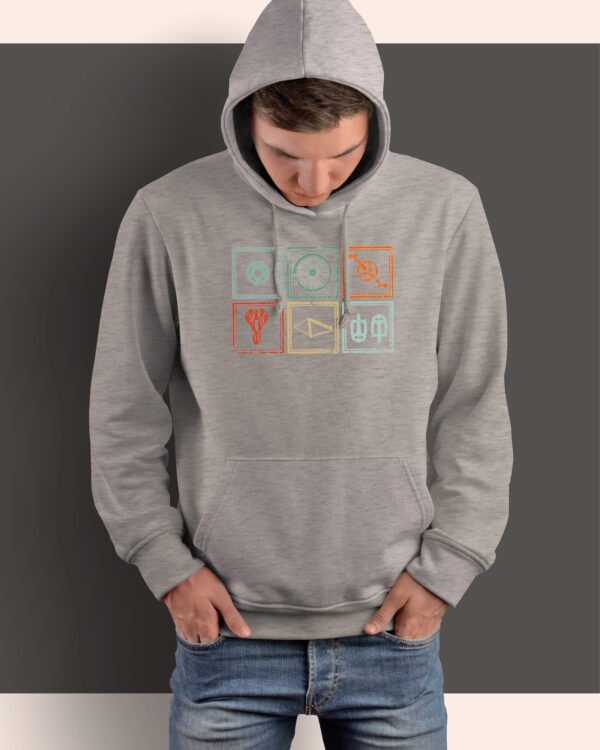 Bluza z kapturem <br>Części rowerowe