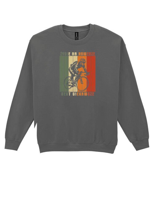 Bluza Sweatshirt dla rowerzysty Życie na rowerze jest ciekawsze