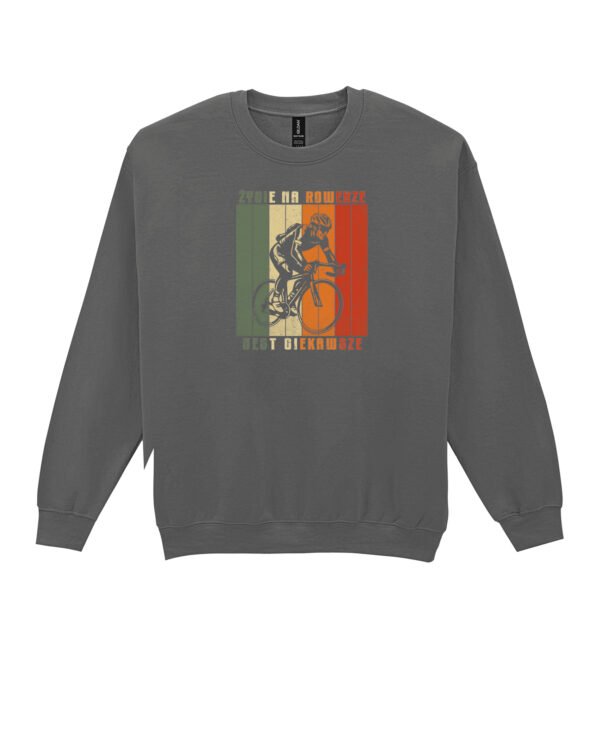 Bluza Sweatshirt dla rowerzysty Życie na rowerze jest ciekawsze