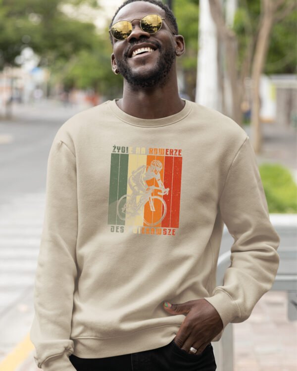 Bluza Sweatshirt dla rowerzysty <br>Życie na rowerze jest ciekawsze