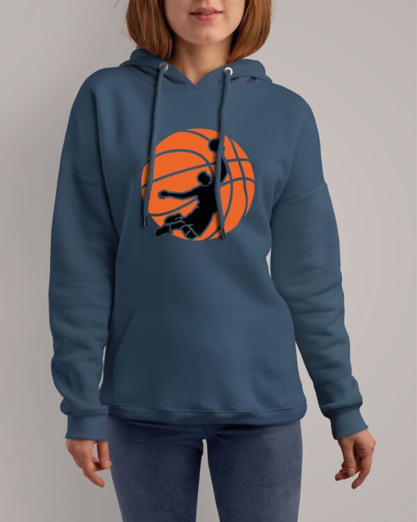 Bluza z kapturem <br>Koszykówka Streetwear