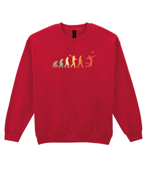 Bluza Sweatshirt dla siatkarza Ewolucja Siatkarza