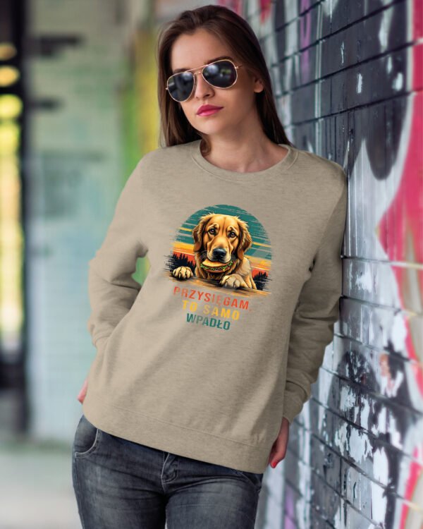 Bluza Sweatshirt ze śmiesznym psem <br>To samo wpadło