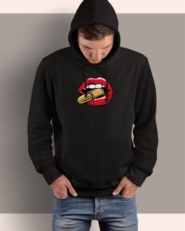 Bluza z kapturem <br>Usta i pocisk