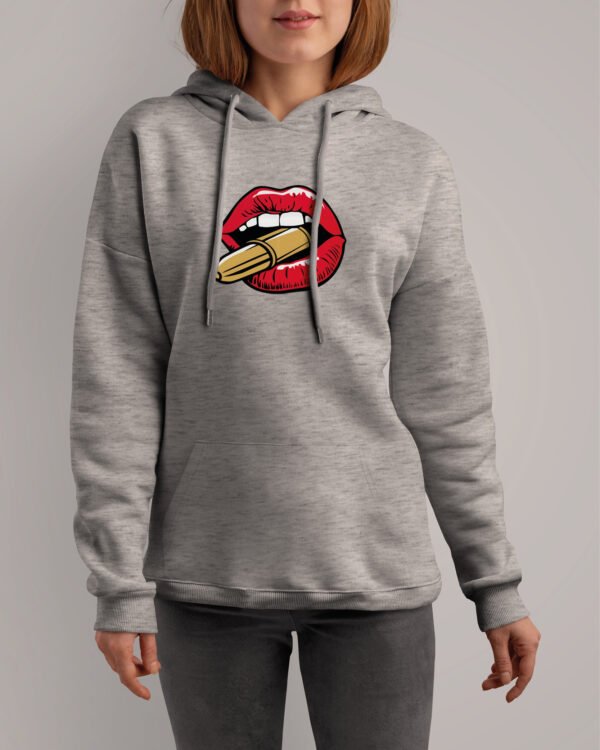 Bluza z kapturem <br>Usta i pocisk