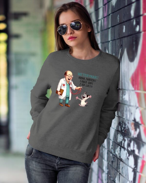 Bluza Sweatshirt dla Weterynarza <br>Weterynarz i zwierzaki