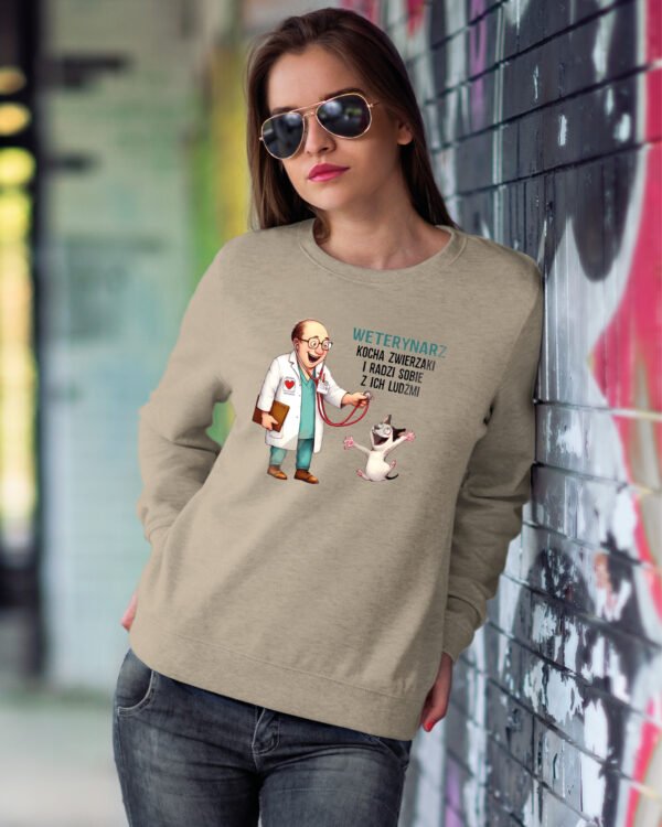 Bluza Sweatshirt dla Weterynarza <br>Weterynarz i zwierzaki