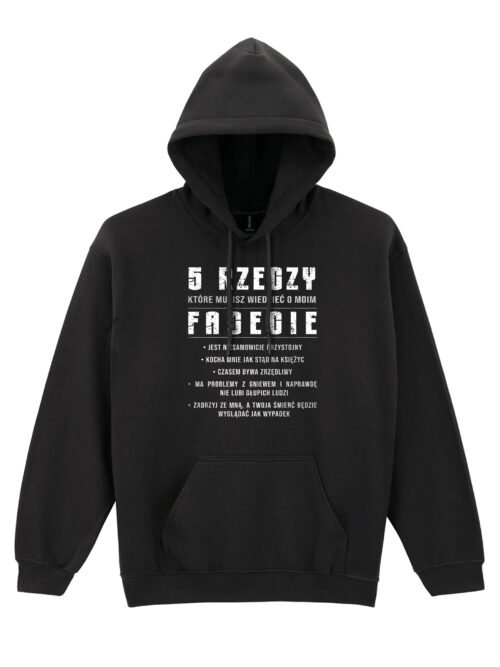 Bluza z kapturem 5 Rzeczy o Moim Facecie