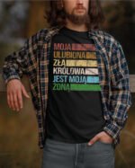 Koszulka z napisem <br>Moja ulubiona zła królowa jest moją żoną