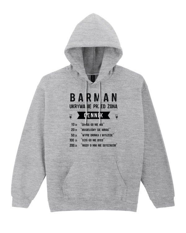 Bluza z kapturem dla Barmana <br>Ukrywanie przed żoną