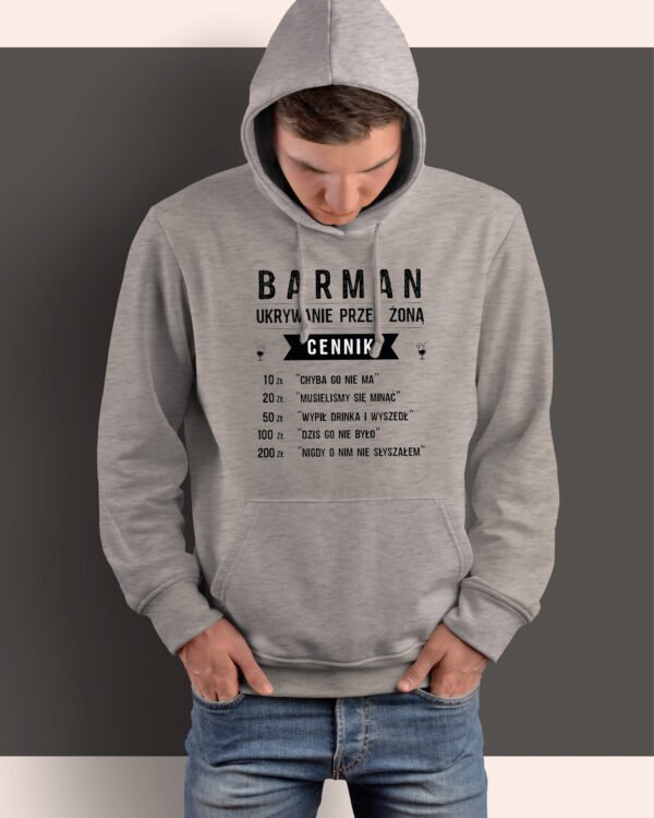 Bluza z kapturem dla Barmana <br>Ukrywanie przed żoną
