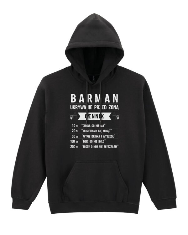 Bluza z kapturem dla Barmana Ukrywanie przed żoną