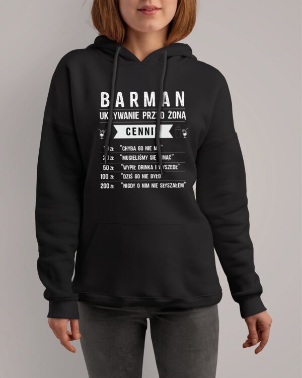Bluza z kapturem dla Barmana <br>Ukrywanie przed żoną