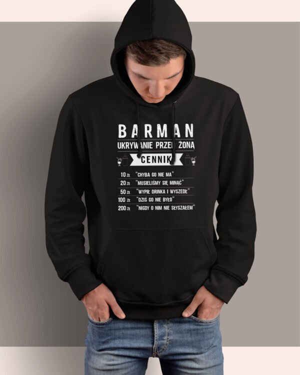 Bluza z kapturem dla Barmana <br>Ukrywanie przed żoną