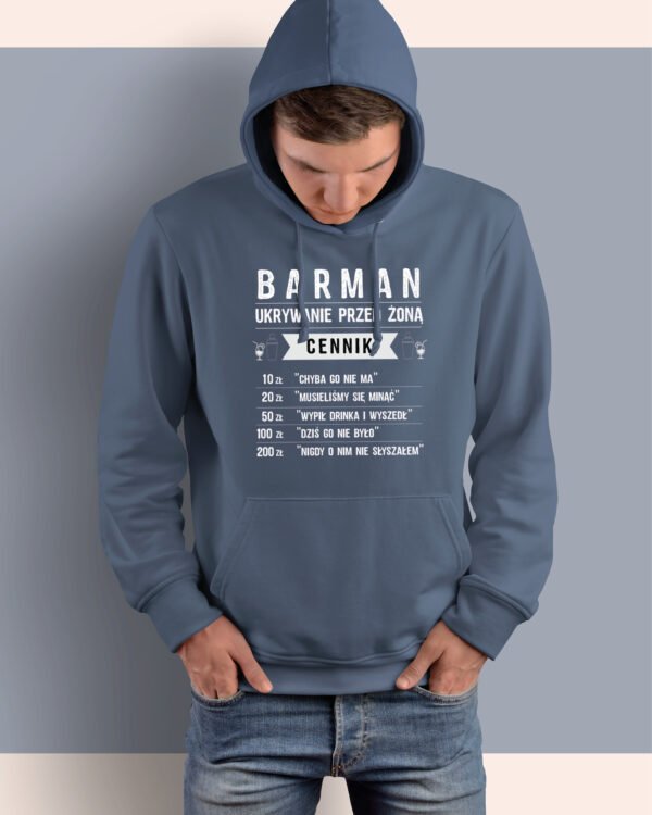 Bluza z kapturem dla Barmana <br>Ukrywanie przed żoną