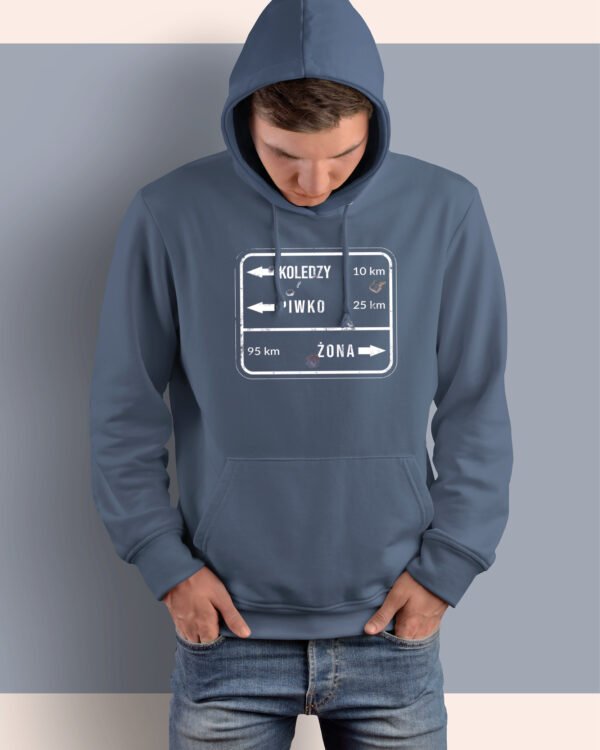 Bluza z kapturem dla Męża <br>Koledzy piwko żona