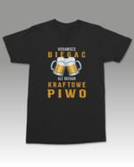 Koszulka z kuflami piwa Nienawidzę biegać ale kocham piwo