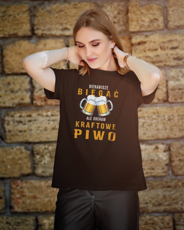 Koszulka z kuflami piwa <br>Nienawidzę biegać ale kocham piwo