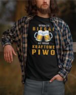 Koszulka z kuflami piwa <br>Nienawidzę biegać ale kocham piwo