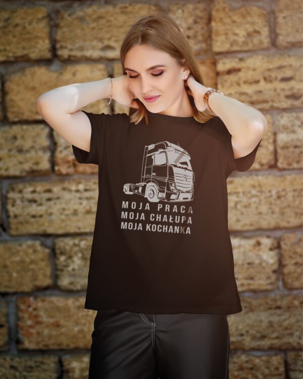 Koszulka dla kierowcy ciężarówki <br>Moja praca chałupa kochanka