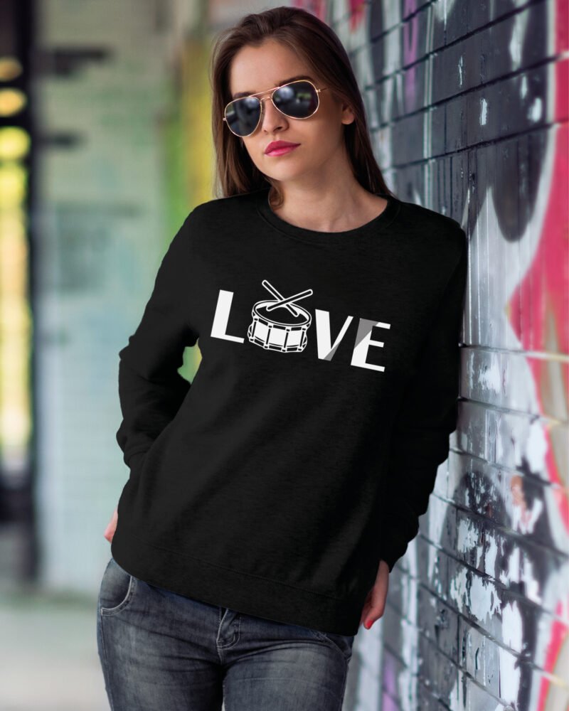 Bluza Sweatshirt dla perkusisty <br>LOVE Werbelove
