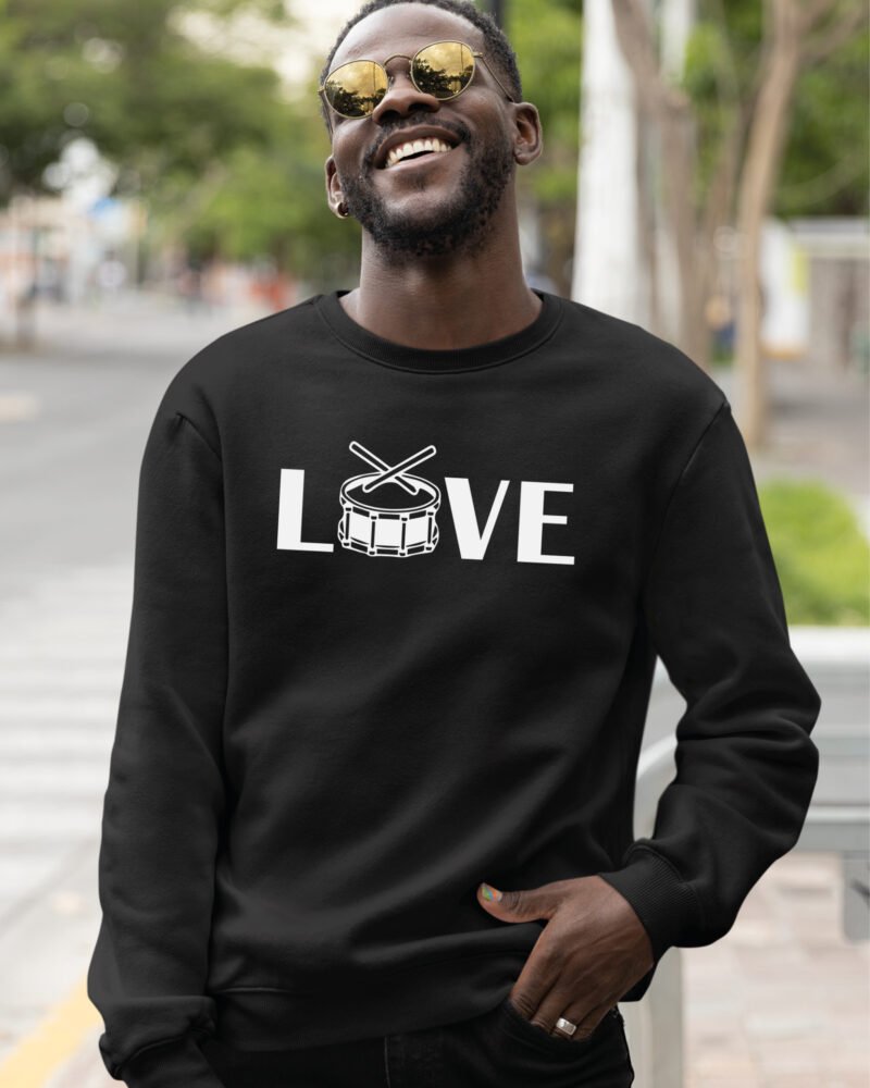 Bluza Sweatshirt dla perkusisty <br>LOVE Werbelove