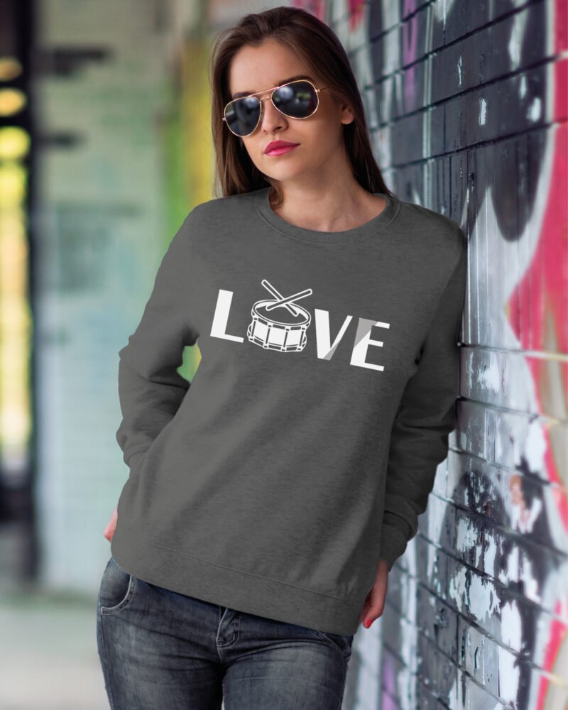 Bluza Sweatshirt dla perkusisty <br>LOVE Werbelove