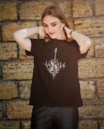 Koszulka z nadrukiem <br>Gitary Heartbeat
