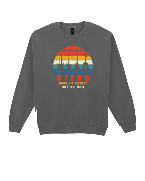 Bluza Sweatshirt z gitarą Nigdy zbyt wiele gitar