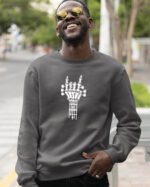 Bluza Sweatshirt z nadrukiem <br>Rock ON