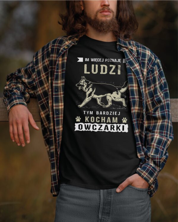 Koszulka dla miłośników psów <br>Kocham Owczarki