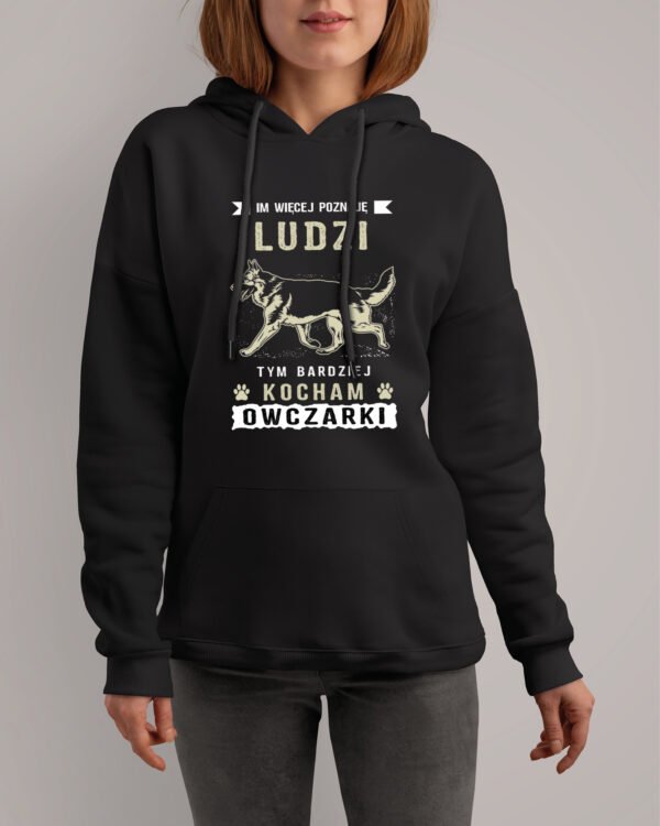 Bluza z kapturem <br>Kocham Owczarki