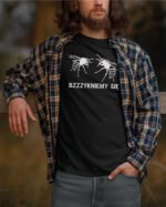 Koszulka z zabawnym nadrukiem <br>Bzzzykniemy się?