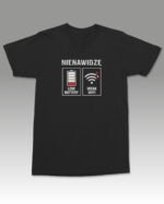 Koszulka z nadrukiem Nienawidzę słabego Wi-Fi