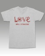 Koszulka z nadrukiem <br>Love Mój Strażak
