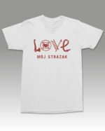 Koszulka z nadrukiem <br>Love Mój Strażak