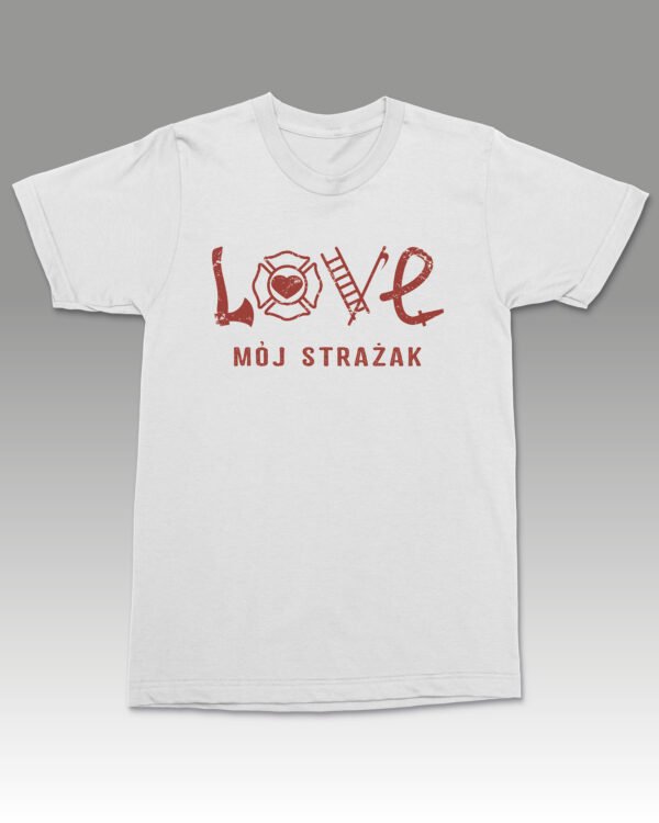 Koszulka z nadrukiem <br>Love Mój Strażak