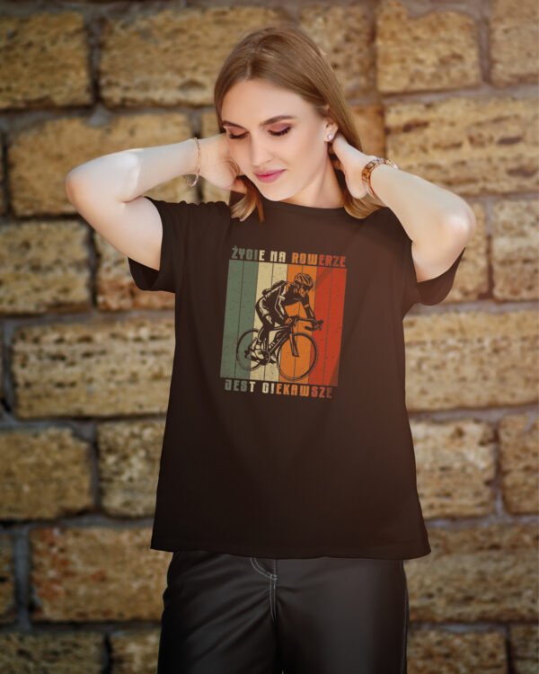 Koszulka dla rowerzysty <br>Życie na rowerze jest ciekawsze