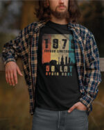 TL1028B SIM Black3 Koszulka na 50 urodziny <br>50 lat bycia cool 1975