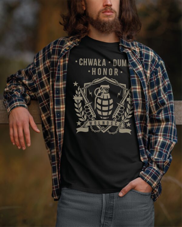 Koszulka wojskowa <br>Chwała Duma Honor