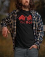 Koszulka z nadrukiem <br>Red Bull Red Ból
