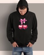 Bluza z kapturem <br>z Wisienkami Serduszkami
