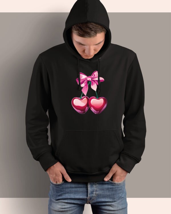 Bluza z kapturem <br>z Wisienkami Serduszkami